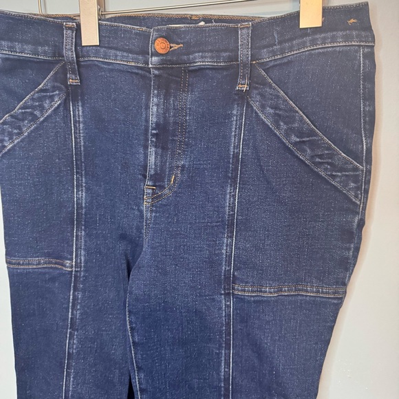 Madewell Mid Rise Kick Out Crop Jeans in Luana Wash Seam Edition Size 30 - Picture 6 of 14